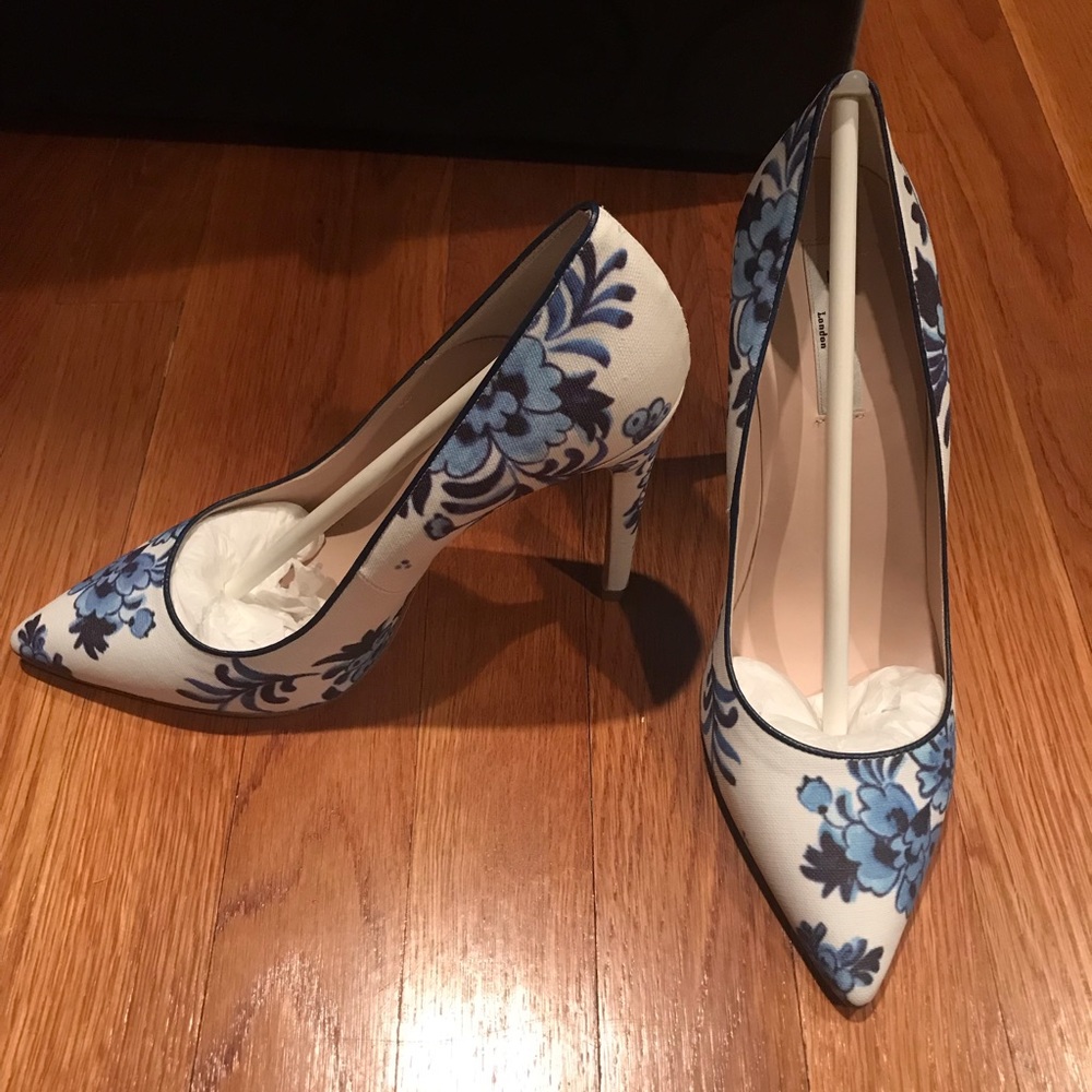 L.K. Bennett floral heel! Perfect for spring! NEW